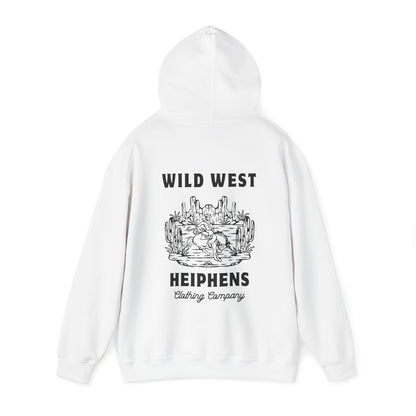 Wild West Hoody Black & White - White