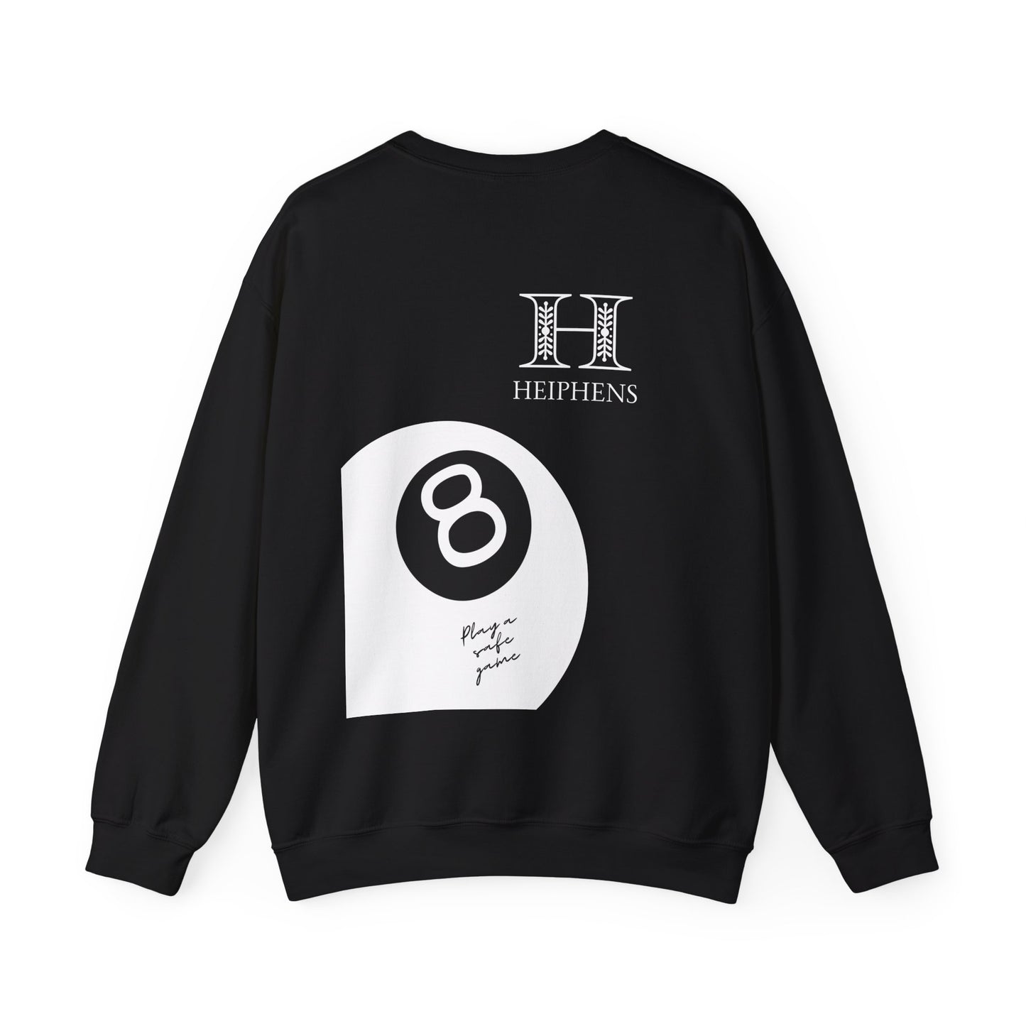 8 Ball Sweatshirt Black & White - Black