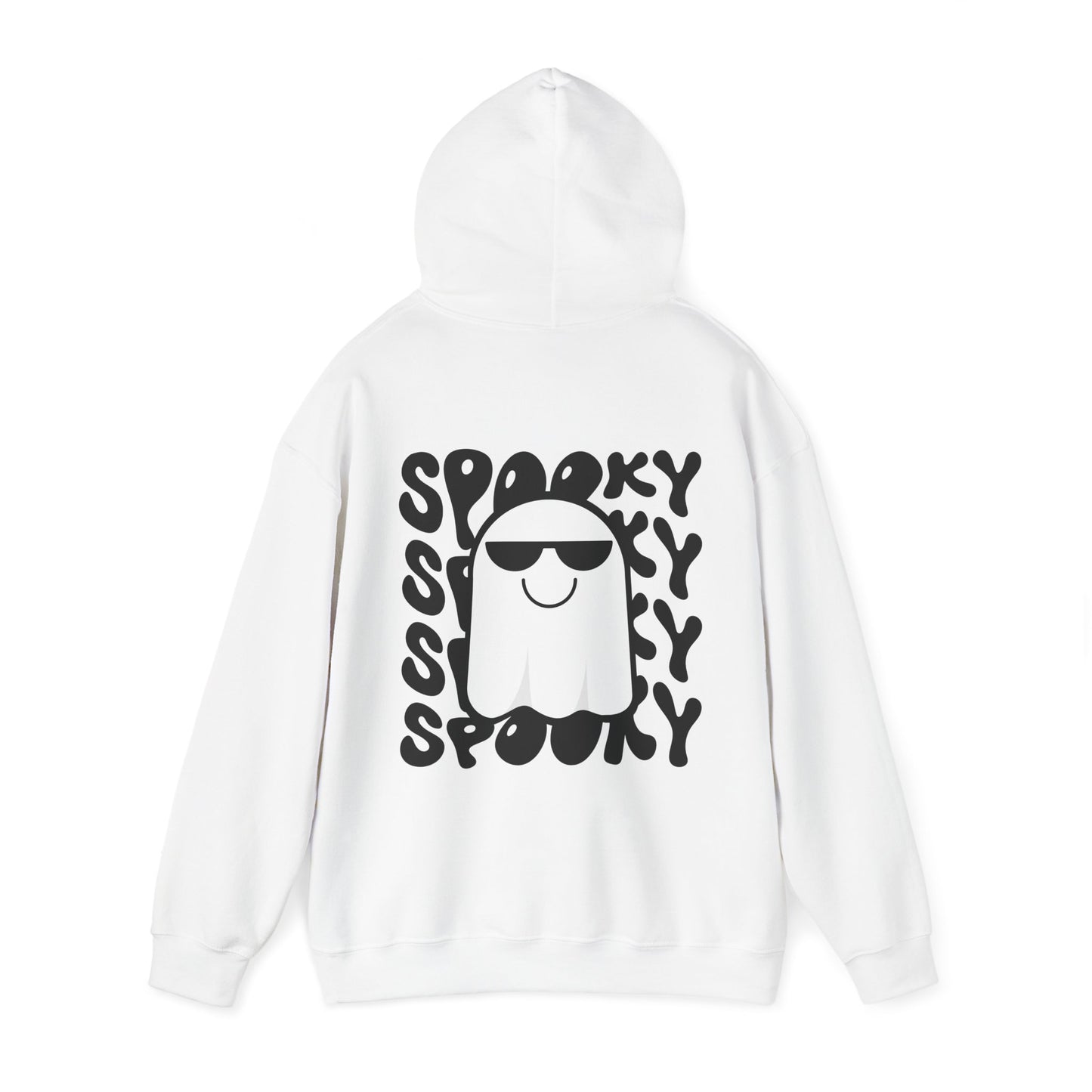 Spooky Hoody Black & White - White