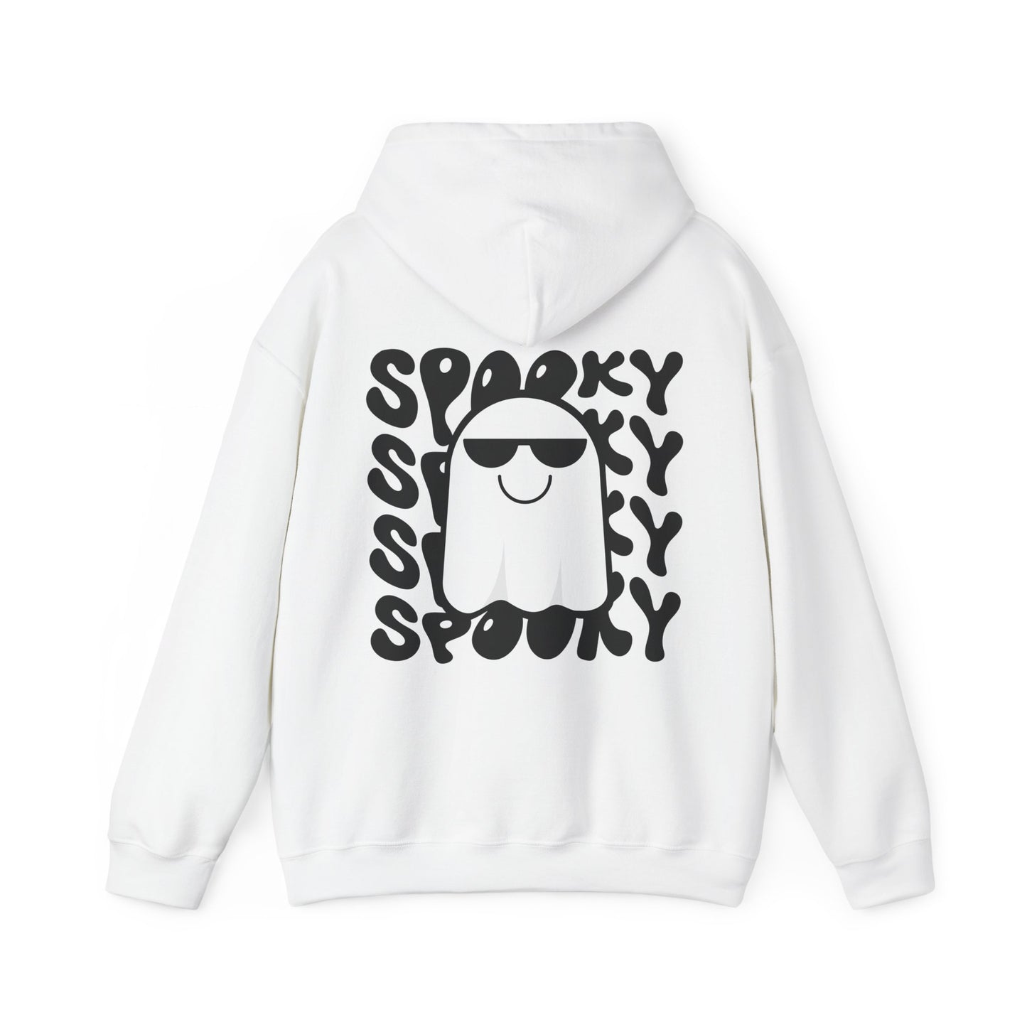 Spooky Hoody Black & White - White