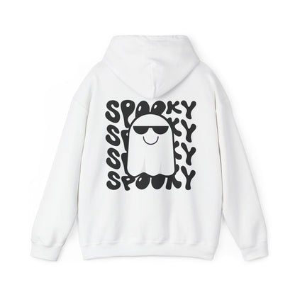 Spooky Hoody Black & White - White