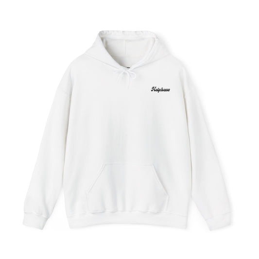 Spooky Hoody Black & White - White