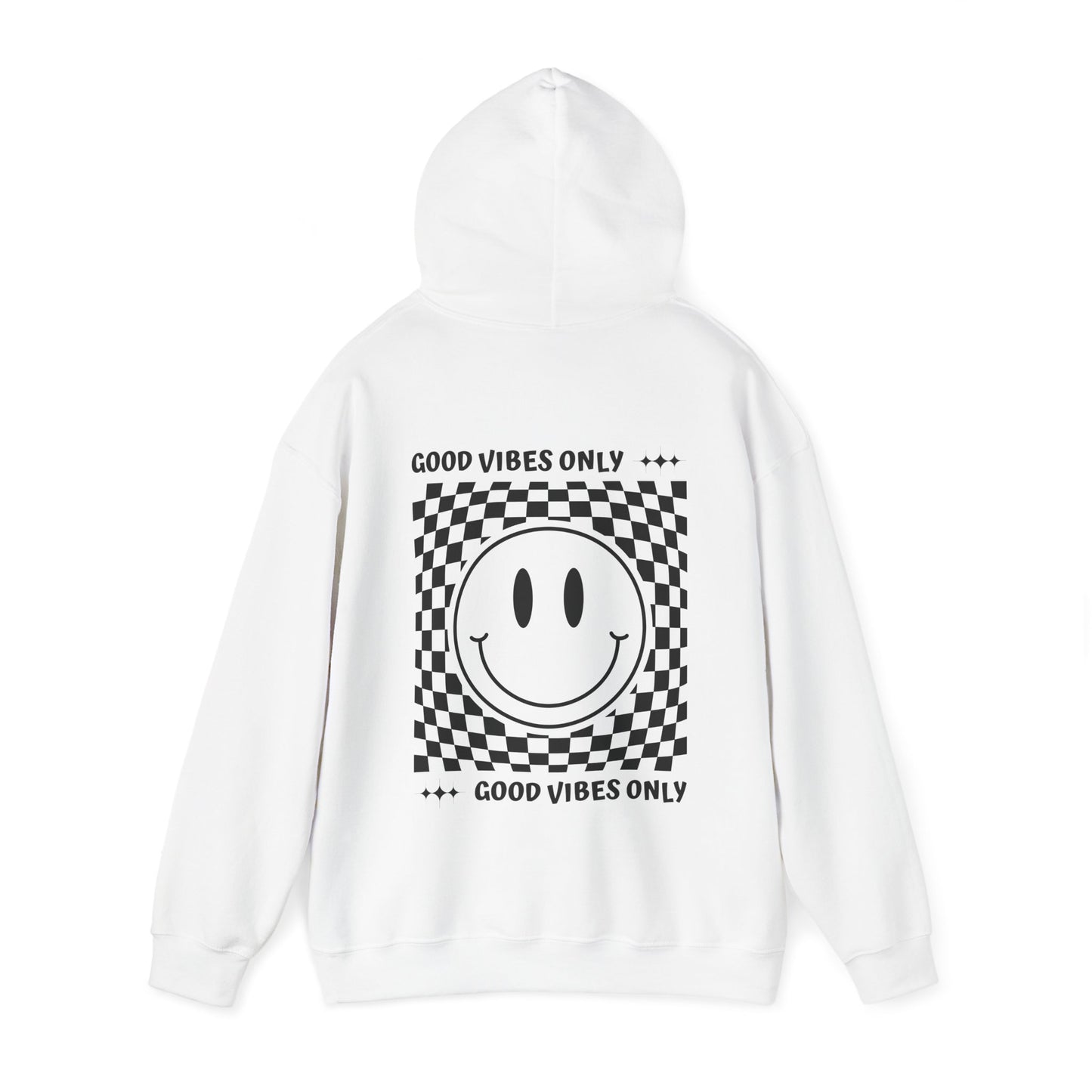 Good Vibes Hoody Black & White - White