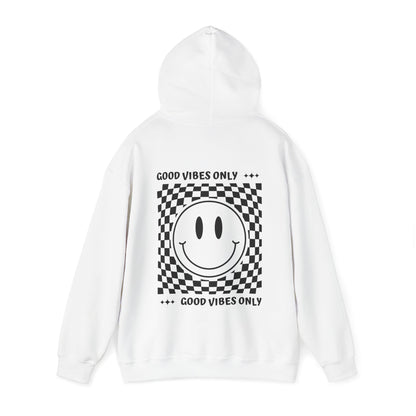 Good Vibes Hoody Black & White - White